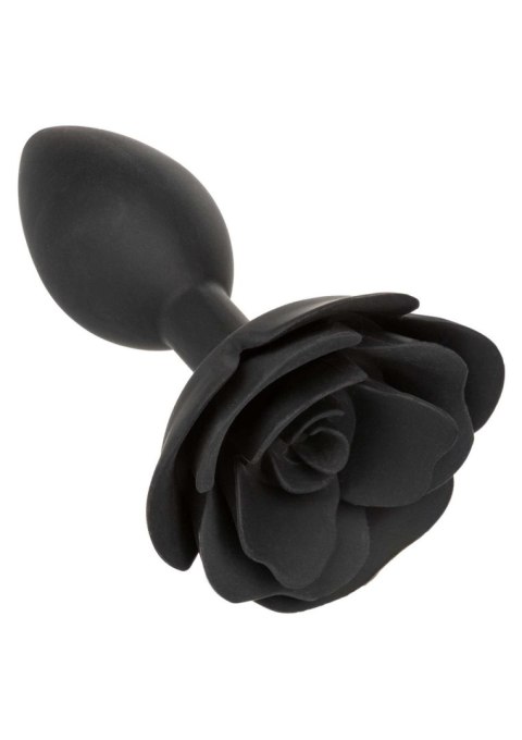 Large Rose Anal Plug Black SCALA