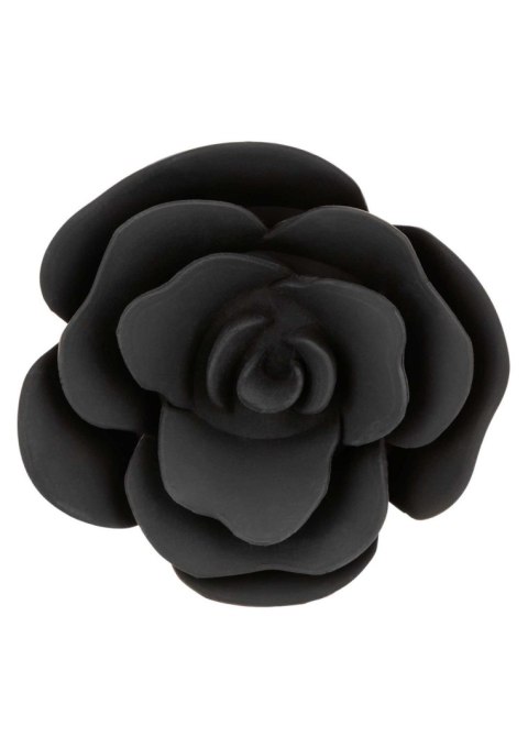 Large Rose Anal Plug Black SCALA