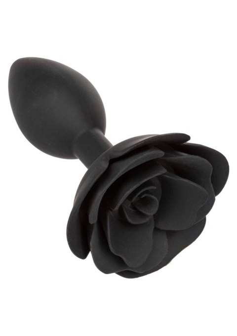 Large Rose Anal Plug Black SCALA