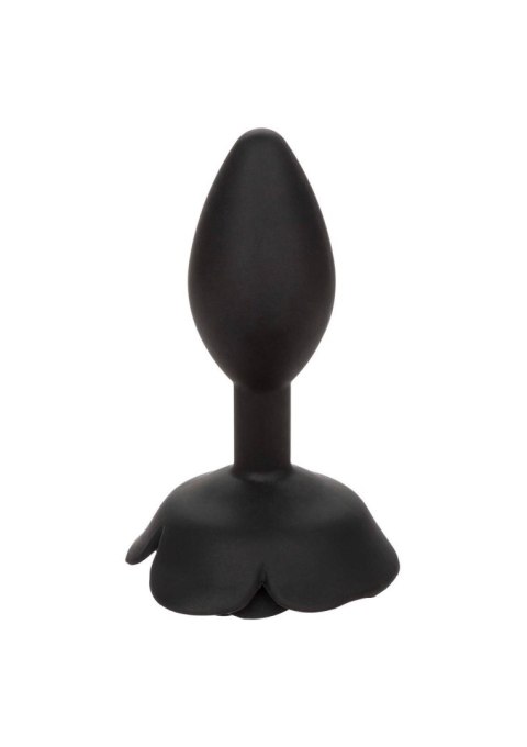 Large Rose Anal Plug Black SCALA