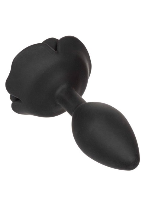 Large Rose Anal Plug Black SCALA