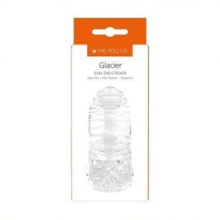 Masturbator- Me You Us Glacier Dual End Stroker Male Masturbator Transparent ABS - Intimate Distribution (dystrybutor)