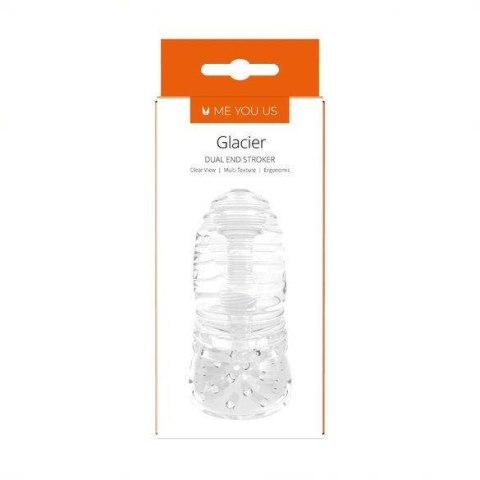 Masturbator- Me You Us Glacier Dual End Stroker Male Masturbator Transparent ABS - Intimate Distribution (dystrybutor)