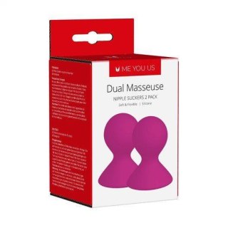 Pompka- Me You Us Dual Masseuse Silicone Nipple Suckers 2 Pack Purple ABS - Intimate Distribution (dystrybutor)