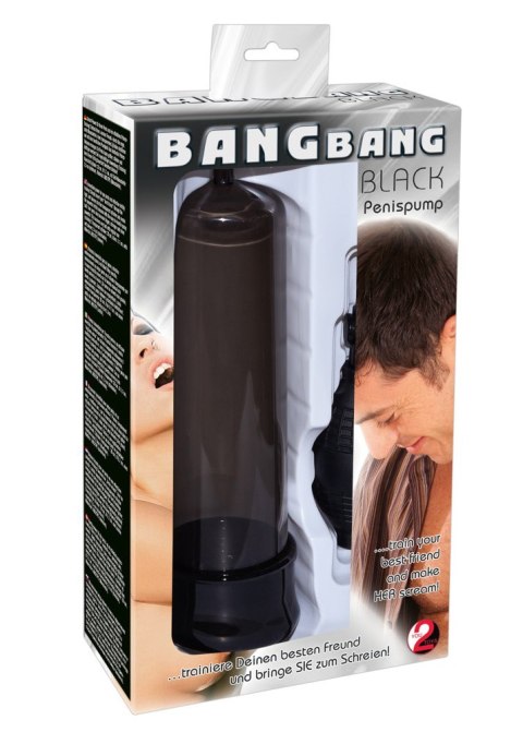Pompka próżniowa Bang Bang do penisa czarny 20 cm Bang Bang