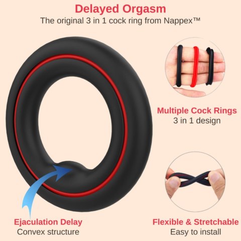 Cockring - Nappex™ Fuego - Premium Cockrings (10 Languages) Intimate Distribution