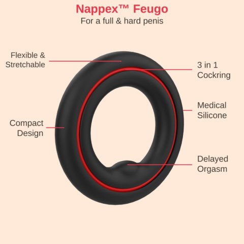 Cockring - Nappex™ Fuego - Premium Cockrings (10 Languages) Intimate Distribution