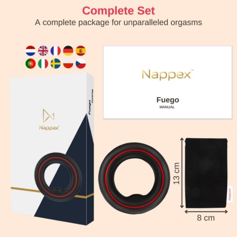 Cockring - Nappex™ Fuego - Premium Cockrings (10 Languages) Intimate Distribution