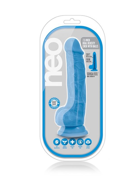 Dildo realistyczne NEO Blush z jądrami 19 cm PVC Blush