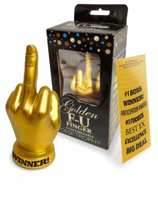 Golden F-U Finger Trophy Intimate Distribution
