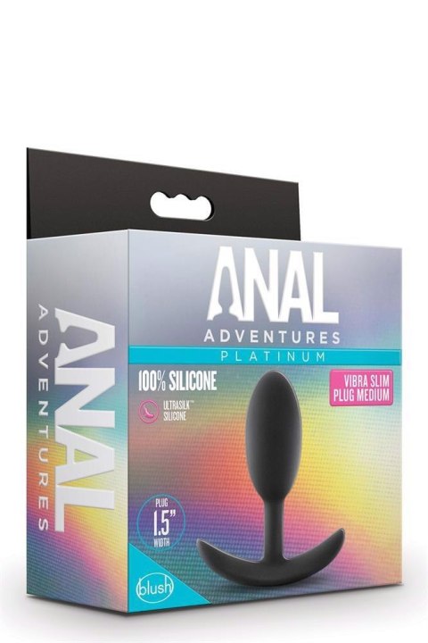 Korek analny Blush Anal Adventures Vibra Slim Plug medium Blush