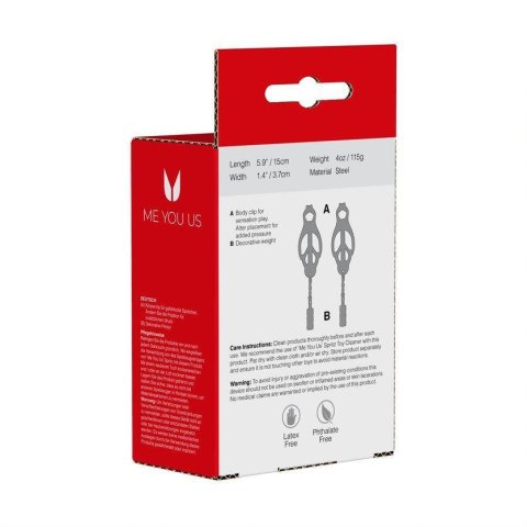 Me You Us Clover Nipple Clamp Black ABS - Intimate Distribution (dystrybutor)