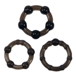Me You Us Easy Squeeze Cock Ring Set Black ABS - Intimate Distribution (dystrybutor)