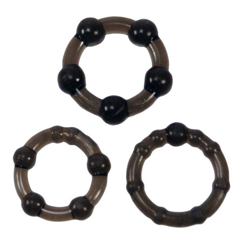 Me You Us Easy Squeeze Cock Ring Set Black ABS - Intimate Distribution (dystrybutor)