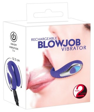 Wibrator doustny You2Toys Blow Job Vibe fioletowy 12,5 cm You2Toys