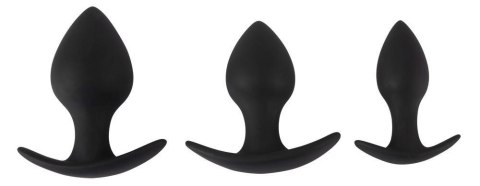 Zestaw korków analnych Black Velvets silikon 3 sztuki Black Velvets