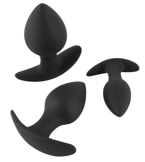 Zestaw korków analnych Black Velvets silikon 3 sztuki Black Velvets