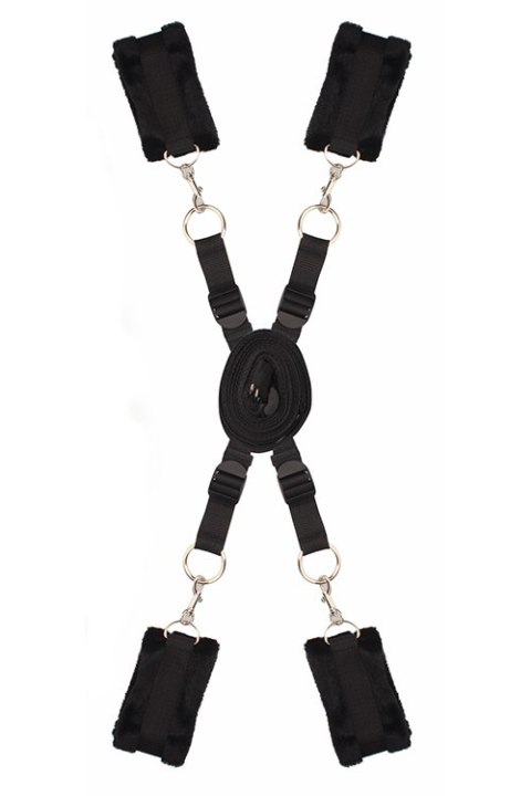 Zestaw ograniczający łóżkowy Dream Toys z mankietami futrzanymi Dream Toys