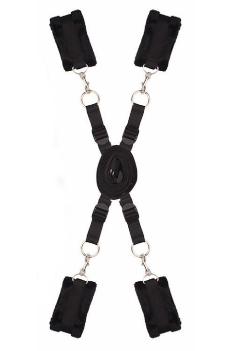 Zestaw ograniczający łóżkowy Dream Toys z mankietami futrzanymi Dream Toys