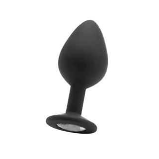 Diamond Butt Plug - Large black SHOTS