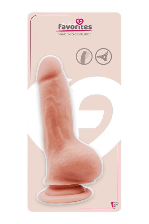 Dildo realistyczne giętkie Dream Toys TPE 18 cm z przyssawką Dream Toys