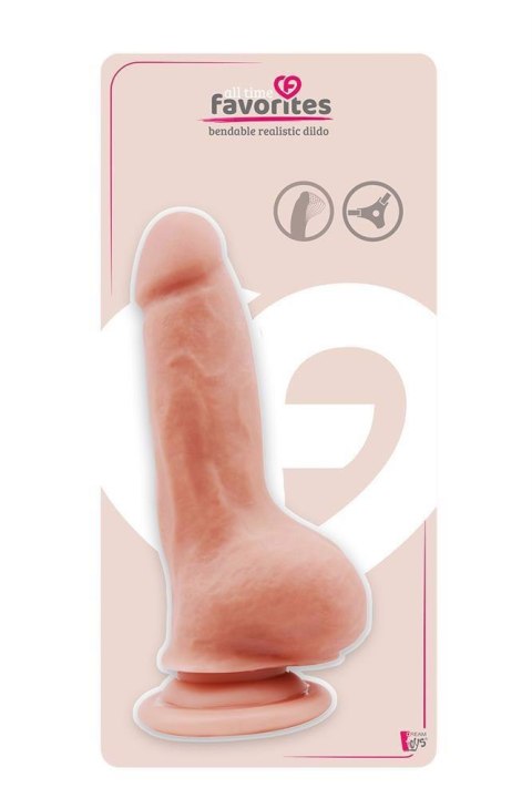 Dildo realistyczne giętkie Dream Toys TPE 18 cm z przyssawką Dream Toys