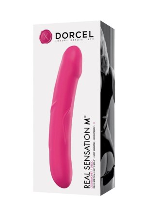 Dildo realistyczne silikonowe Dorcel Real Sensation M magenta 22,5 cm Dorcel