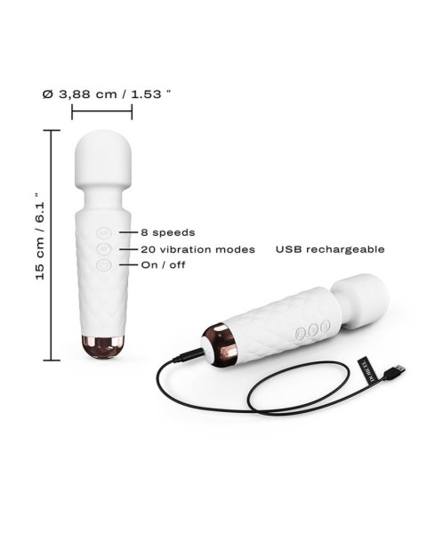 Mini masażer łechtaczki Dorcel Wanderful biały USB 15 cm Dorcel