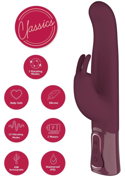 Rotating & Vibrating Thick Rabbit Vibrator SCALA