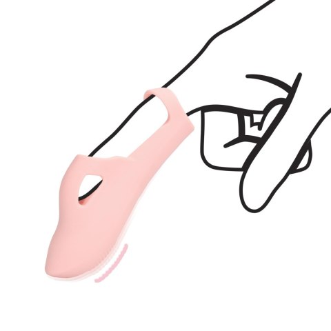 Silicone Finger Vibrator - Touch of Pink SHOTS