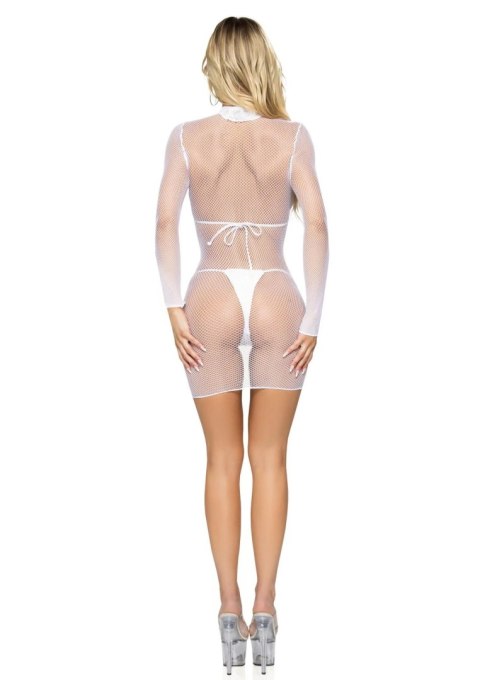 Ultra Net High Neck Mini Dress SCALA