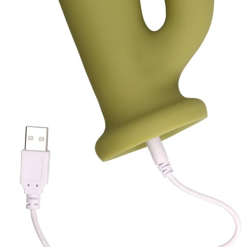 Ultra Soft Silicone Rotating Rabbit Vibrator SHOTS