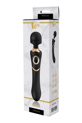 Wibrator różdżka Monica Prestige czarny USB 24 cm Dream Toys