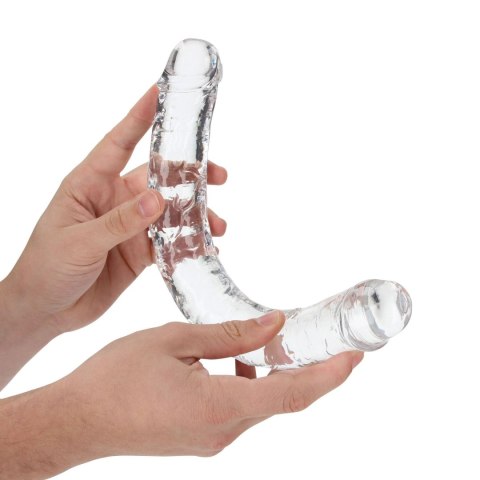 Dildo podwójne RealRock Crystal Clear realistyczne 34 cm RealRock