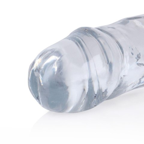 Dildo podwójne RealRock Crystal Clear realistyczne 34 cm RealRock