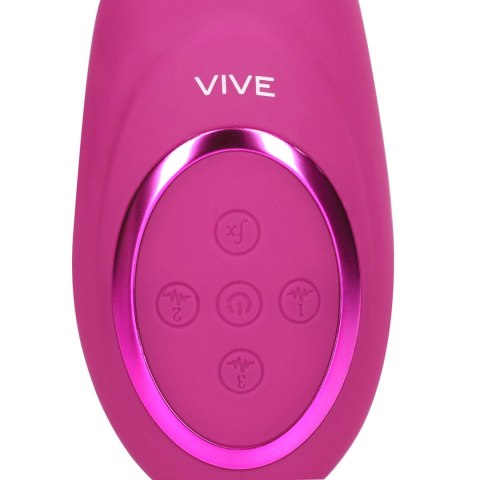 Gen - Rechargeable Triple Action G-Spot Vibrator with Pulse Wave and Vibrating Bristles - Pink SHOTS
