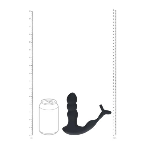 Masażer prostaty z rotującą głowicą Levelz silikonowy czarny 16,8 cm Levelz