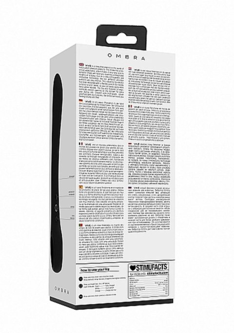Ombra - Bendable Vibrator Punkt G - Black SHOTS
