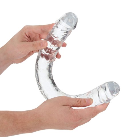 Podwójne dildo RealRock realistyczne przezroczyste 45 cm RealRock