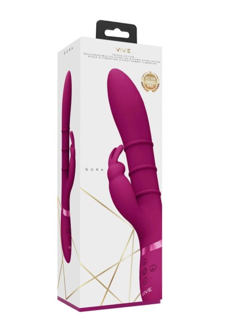Stimulating Rings, Vibrating G-Spot Rabbit - Pink SHOTS