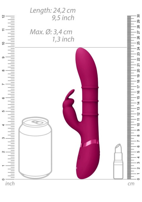 Stimulating Rings, Vibrating G-Spot Rabbit - Pink SHOTS