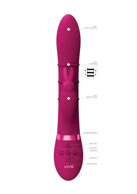 Stimulating Rings, Vibrating G-Spot Rabbit - Pink SHOTS