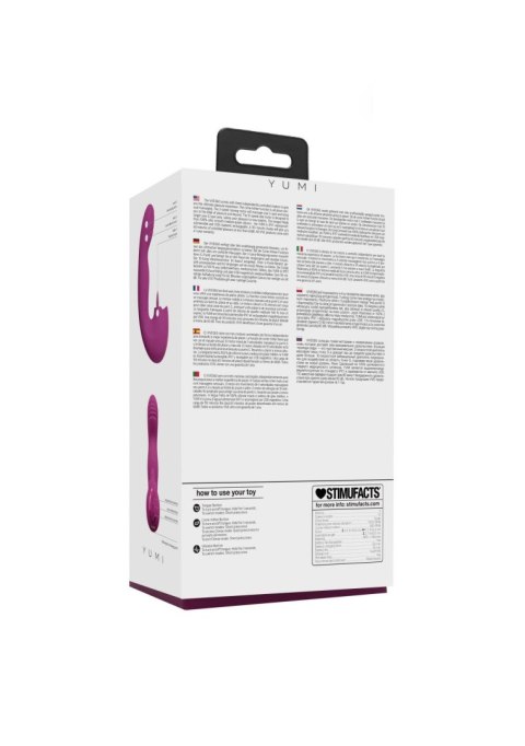 VIVE - Yumi - Rechargeable Triple Motor - G-Spot Finger Motion Vibrator and Flickering Tongue Stimulator SHOTS