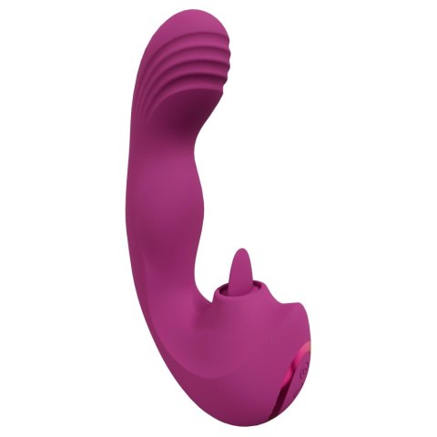 VIVE - Yumi - Rechargeable Triple Motor - G-Spot Finger Motion Vibrator and Flickering Tongue Stimulator SHOTS