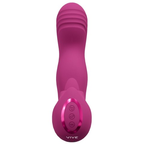 VIVE - Yumi - Rechargeable Triple Motor - G-Spot Finger Motion Vibrator and Flickering Tongue Stimulator SHOTS