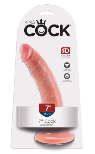 Dildo King Cock z przyssawką 7 cali cieliste 20,5 cm King Cock