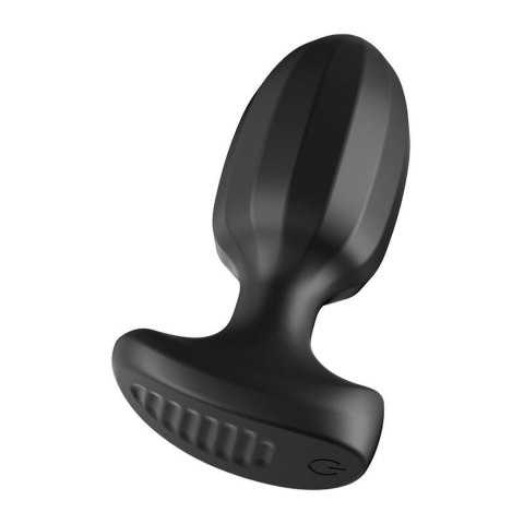 Korek analny wibrujący Power Escorts silikonowy czarny z aplikacją USB Power Escorts