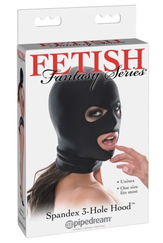 Maska Spandex Fetish Fantasy Series z trzema otworami Fetish Fantasy Series