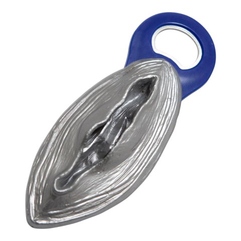 Otwieracz do butelek w kształcie cipki Kinky Pleasure złoty Kinky Pleasure