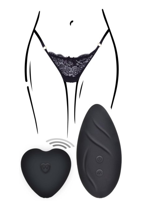 Stymulator do majteczek ToyJoy Angel czarny z pilotem USB TOYJOY